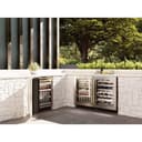 AutographEdition 24 in. Touchstone 151 Can Beverage Fridge With Stainless Steel Glass Door And Champagne Bronze Handle view 16