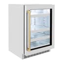 AutographEdition 24 in. Touchstone 151 Can Beverage Fridge With Stainless Steel Glass Door And Champagne Bronze Handle view 13