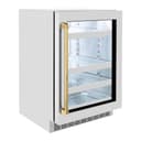 AutographEdition 24 in. Touchstone 151 Can Beverage Fridge With Stainless Steel Glass Door And Polished Gold Handle view 14