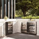 AutographEdition 24 in. Touchstone 151 Can Beverage Fridge With Stainless Steel Glass Door And Matte Black Handle view 16