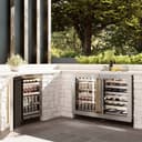 ZLINE Autograph Edition 24 in. Touchstone 151 Can Beverage Fridge With DuraSnow® Stainless Steel Glass Door And Polished Gold Handle (RBSOZ-SN-24-G) view 11