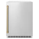 AutographEdition 24 in. Touchstone 151 Can Beverage Fridge With Solid Stainless Steel Door And Champagne Bronze Handle view 1