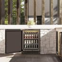 AutographEdition 24 in. Touchstone 151 Can Beverage Fridge With Solid Stainless Steel Door And Champagne Bronze Handle view 5