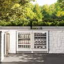 ZLINE Autograph Edition 24 in. Touchstone 151 Can Beverage Fridge With White Matte Glass Door And Champagne Bronze Handle (RBSOZ-WM-24-CB) view 4
