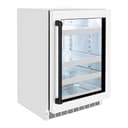 ZLINE Autograph Edition 24 in. Touchstone 151 Can Beverage Fridge With White Matte Glass Door And Matte Black Handle (RBSOZ-WM-24-MB) view 7