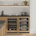 24in. Touchstone 151 Can Beverage Fridge With Panel Ready Glass Door view 17