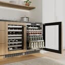 24in. Touchstone 151 Can Beverage Fridge With Panel Ready Glass Door view 15
