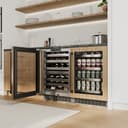AutographEdition 24 in. Touchstone 151 Can Beverage Fridge With Panel Ready Glass Door And Matte Black Handle view 19