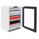 AutographEdition 24 in. Touchstone 151 Can Beverage Fridge With Panel Ready Glass Door And Matte Black Handle view 2