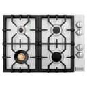 30" Drop-in Gas Stovetop with 4 Gas burners (RC30) with Brass Burners view 3