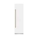 ZLINE Autograph Edition 24 in. 12.5 cu. ft. Column Refrigerator in White Matte with Graphite Gray Interior and Champagne Bronze Accents (RCRVZ-WM-24-CB) view 10