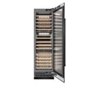 24 In. 12.4 Cu. Ft. Triple Zone 100 Bottle Column Wine Cooler In Black Stainless Steel view 2
