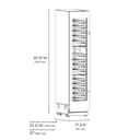 18 In. 9.0 Cu. Ft. Triple Zone 68 Bottle Left Hinge Column Wine Cooler In White Matte view 10