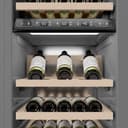 Autograph Edition 18 In. 9.0 Cu. Ft. Triple Zone 68 Bottle Left Hinge Column Wine Cooler In Satin Stainless Steel With Polished Gold Accents view 6