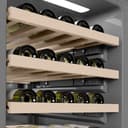 Autograph Edition 18 In. 9.0 Cu. Ft. Triple Zone 68 Bottle Left Hinge Column Wine Cooler In Satin Stainless Steel With Polished Gold Accents view 8