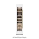 Autograph Edition 18 In. 9.0 Cu. Ft. Triple Zone 68 Bottle Left Hinge Column Wine Cooler In White Matte With Champagne Bronze Accents view 1