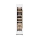 Autograph Edition 18 In. 9.0 Cu. Ft. Triple Zone 68 Bottle Left Hinge Column Wine Cooler In White Matte With Champagne Bronze Accents view 4