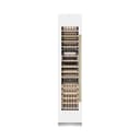 Autograph Edition 18 In. 9.0 Cu. Ft. Triple Zone 68 Bottle Left Hinge Column Wine Cooler In White Matte With Polished Gold Accents view 3
