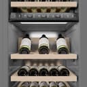 Autograph Edition 18 In. 9.0 Cu. Ft. Triple Zone 68 Bottle Left Hinge Column Wine Cooler In White Matte With Polished Gold Accents view 6