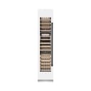 Autograph Edition 18 In. 9.0 Cu. Ft. Triple Zone 68 Bottle Left Hinge Column Wine Cooler In White Matte With Matte Black Accents view 4