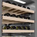 Autograph Edition 18 In. 9.0 Cu. Ft. Triple Zone 68 Bottle Left Hinge Column Wine Cooler In White Matte With Matte Black Accents view 8