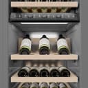 Autograph Edition 18 In. 9.0 Cu. Ft. Triple Zone 68 Bottle Right Hinge Column Wine Cooler In Black Stainless Steel With Polished Gold Accents view 9