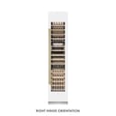 Autograph Edition 18 In. 9.0 Cu. Ft. Triple Zone 68 Bottle Right Hinge Column Wine Cooler In White Matte With Champagne Bronze Accents view 1