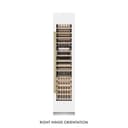 Autograph Edition 18 In. 9.0 Cu. Ft. Triple Zone 68 Bottle Right Hinge Column Wine Cooler In White Matte With Polished Gold Accents view 1