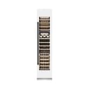 Autograph Edition 18 In. 9.0 Cu. Ft. Triple Zone 68 Bottle Right Hinge Column Wine Cooler In White Matte With Matte Black Accents view 3