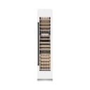 Autograph Edition 18 In. 9.0 Cu. Ft. Triple Zone 68 Bottle Right Hinge Column Wine Cooler In White Matte With Matte Black Accents view 4