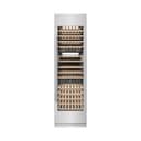 24 In. 12.4 Cu. Ft. Triple Zone 100 Bottle Column Wine Cooler In Satin Stainless Steel view 1