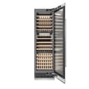 24 In. 12.4 Cu. Ft. Triple Zone 100 Bottle Column Wine Cooler In Satin Stainless Steel view 2