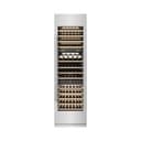 24 In. 12.4 Cu. Ft. Triple Zone 100 Bottle Column Wine Cooler In Satin Stainless Steel view 3