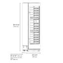 Autograph Edition 24 In. 12.4 Cu. Ft. Triple Zone 100 Bottle Column Wine Cooler In Stainless Steel And Polished Gold Accents view 9