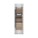 Autograph Edition 24 In. 12.4 Cu. Ft. Triple Zone 100 Bottle Column Wine Cooler In Stainless Steel And Matte Black Accents view 1