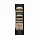 Autograph Edition 24 In. 12.4 Cu. Ft. Triple Zone 100 Bottle Column Wine Cooler In Black Stainless Steel And Champagne Bronze Accents view 1