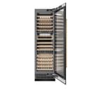 Autograph Edition 24 In. 12.4 Cu. Ft. Triple Zone 100 Bottle Column Wine Cooler In Black Stainless Steel And Champagne Bronze Accents view 2