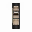 Autograph Edition 24 In. 12.4 Cu. Ft. Triple Zone 100 Bottle Column Wine Cooler In Black Stainless Steel And Polished Gold Accents view 1