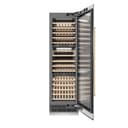 Autograph Edition 24 In. 12.4 Cu. Ft. Triple Zone 100 Bottle Column Wine Cooler In Satin Stainless Steel And Polished Gold Accents view 2