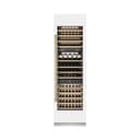 Autograph Edition 24 In. 12.4 Cu. Ft. Triple Zone 100 Bottle Column Wine Cooler In White Matte And Polished Gold Accents view 3