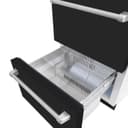 ZLINE 24 in. Touchstone 168 Can Outdoor-Rated Dual Refrigerator Drawer with Black Matte Doors (RDSO-BLM-24) view 9
