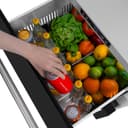 ZLINE 24 in. Touchstone 168 Can Outdoor-Rated Dual Refrigerator Drawer with Black Matte Doors (RDSO-BLM-24) view 13