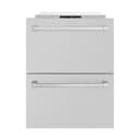ZLINE 24 in. Touchstone 168 Can Outdoor-Rated Dual Refrigerator Drawer with DuraSnow® Stainless Steel Doors (RDSO-SN-24) view 16