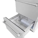 ZLINE 24 in. Touchstone 168 Can Outdoor-Rated Dual Refrigerator Drawer with DuraSnow® Stainless Steel Doors (RDSO-SN-24) view 12