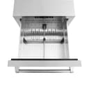 ZLINE 24 in. Touchstone 168 Can Outdoor-Rated Dual Refrigerator Drawer with DuraSnow® Stainless Steel Doors (RDSO-SN-24) view 9