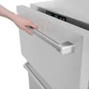 ZLINE 24 in. Touchstone 168 Can Outdoor-Rated Dual Refrigerator Drawer with DuraSnow® Stainless Steel Doors (RDSO-SN-24) view 2