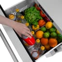 ZLINE 24 in. Touchstone 168 Can Outdoor-Rated Dual Refrigerator Drawer with DuraSnow® Stainless Steel Doors (RDSO-SN-24) view 6