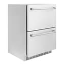 ZLINE 24 in. Touchstone 168 Can Outdoor-Rated Dual Refrigerator Drawer with Stainless Steel Doors (RDSO-ST-24) view 18