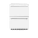 ZLINE 24 in. Touchstone 168 Can Outdoor-Rated Dual Refrigerator Drawer with White Matte Doors (RDSO-WM-24) view 5