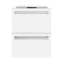 ZLINE 24 in. Touchstone 168 Can Outdoor-Rated Dual Refrigerator Drawer with White Matte Doors (RDSO-WM-24) view 6